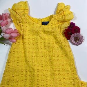 POLO RALPH LAUREN-Girls Yellow Sun Dress